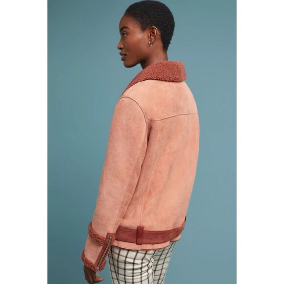 Anthropologie x Scotch & Soda Teddy Shearling Bomber Jacket - Picture 8 of 9
